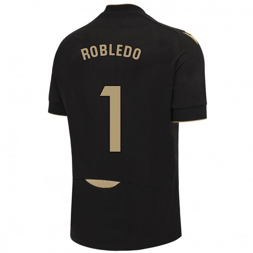 Vyrai Robledo #1 Juoda Išvykos Marškinėliai 2023/24 T-Shirt