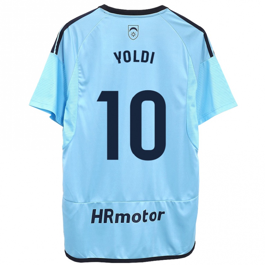 Vyrai Ander Yoldi #10 Mėlyna Išvykos Marškinėliai 2023/24 T-Shirt