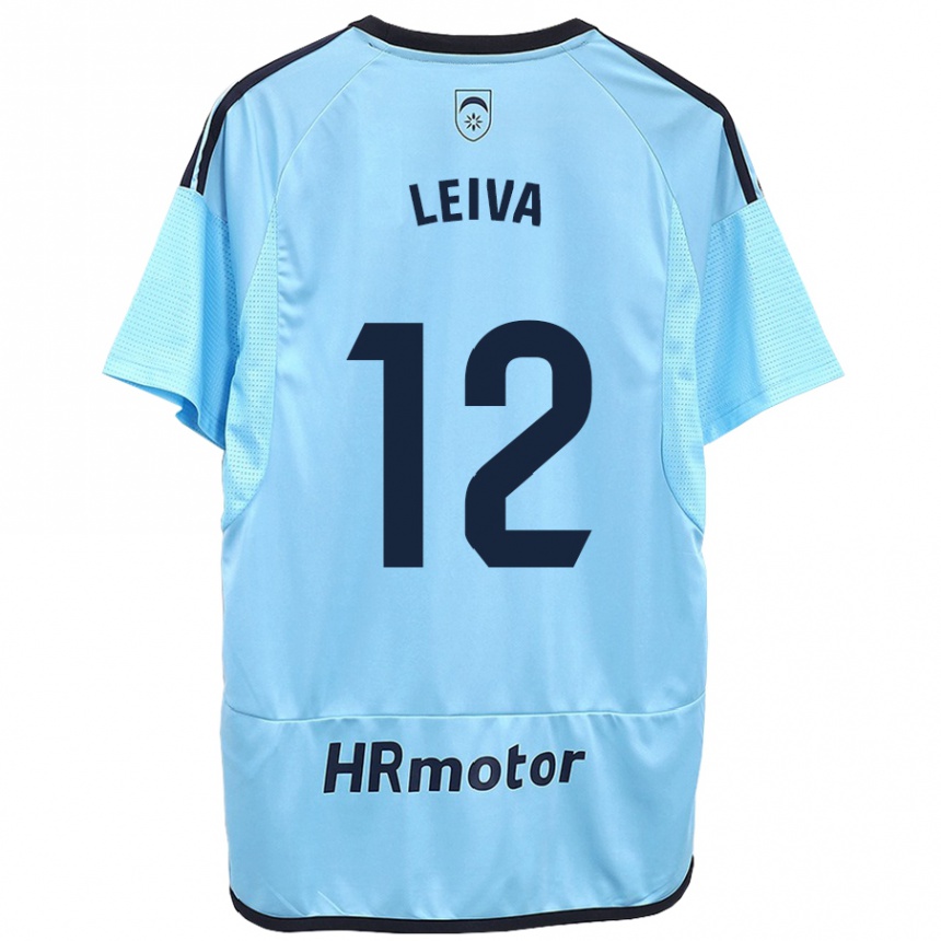 Vyrai Álvaro Leiva #12 Mėlyna Išvykos Marškinėliai 2023/24 T-Shirt