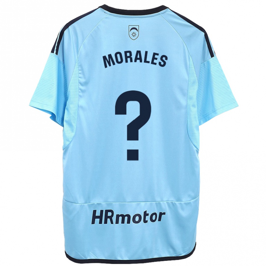 Vyrai Anai Morales #0 Mėlyna Išvykos Marškinėliai 2023/24 T-Shirt