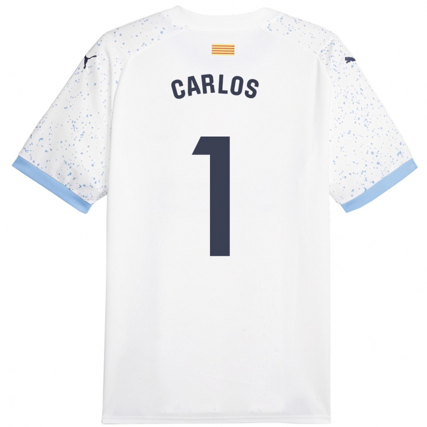 Vyrai Juan Carlos #1 Baltas Išvykos Marškinėliai 2023/24 T-Shirt