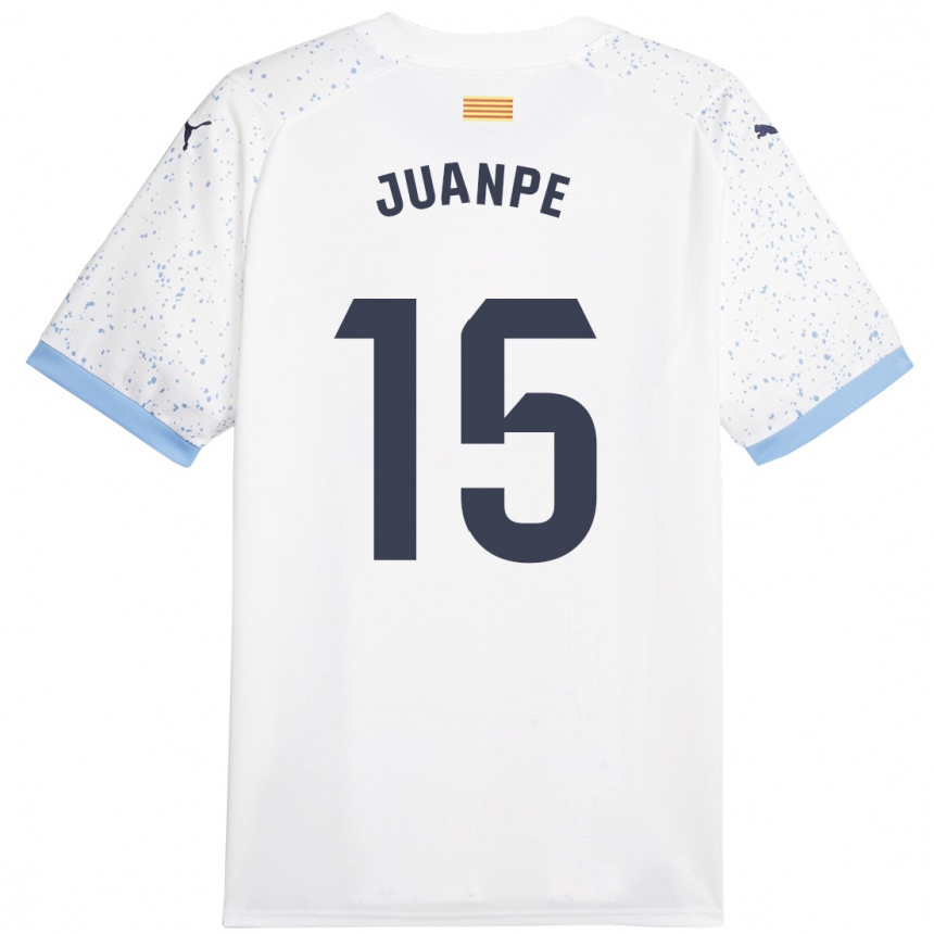 Vyrai Juanpe #15 Baltas Išvykos Marškinėliai 2023/24 T-Shirt