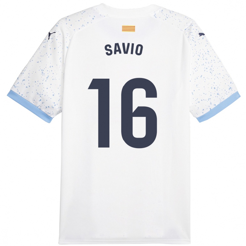 Vyrai Sávio #16 Baltas Išvykos Marškinėliai 2023/24 T-Shirt