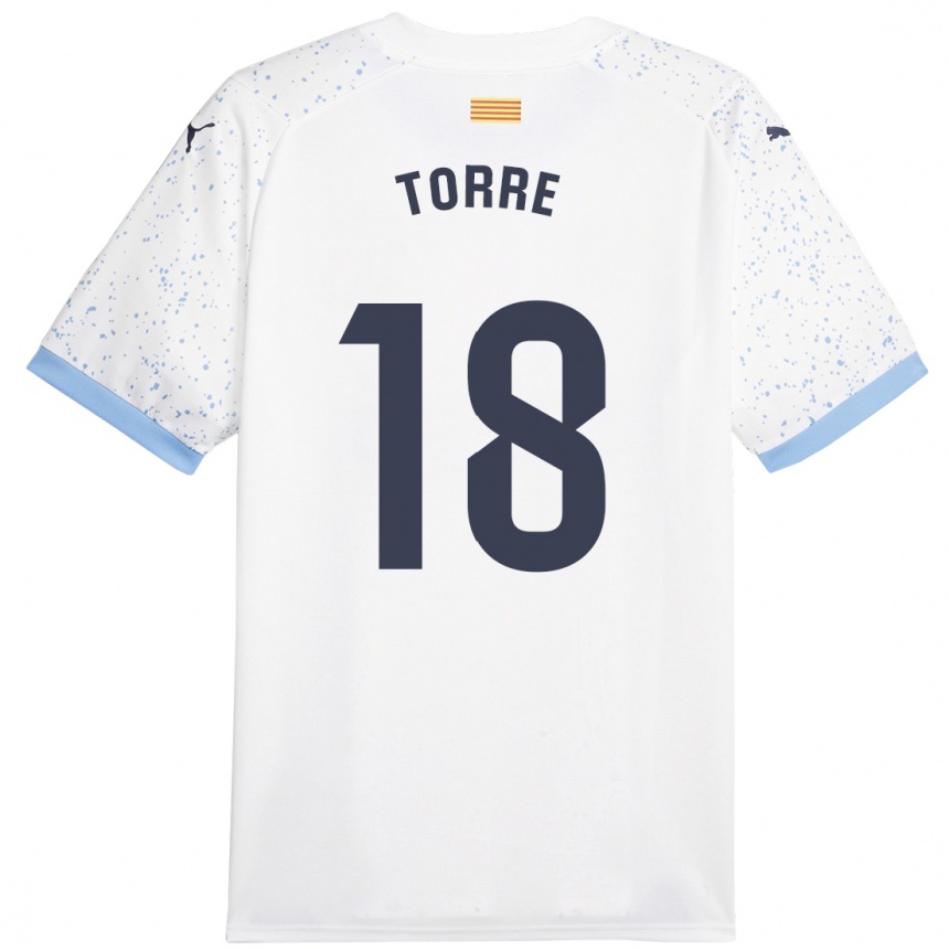 Vyrai Pablo Torre #18 Baltas Išvykos Marškinėliai 2023/24 T-Shirt