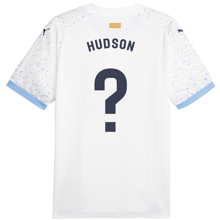 Vyrai Hudson #0 Baltas Išvykos Marškinėliai 2023/24 T-Shirt