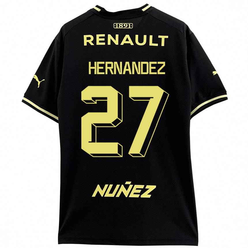 Vyrai Lucas Hernández #27 Juoda Išvykos Marškinėliai 2023/24 T-Shirt