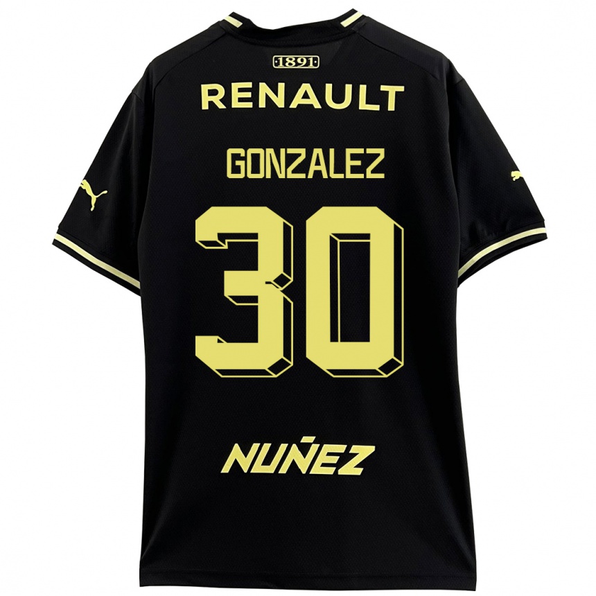 Vyrai Ángel González #30 Juoda Išvykos Marškinėliai 2023/24 T-Shirt