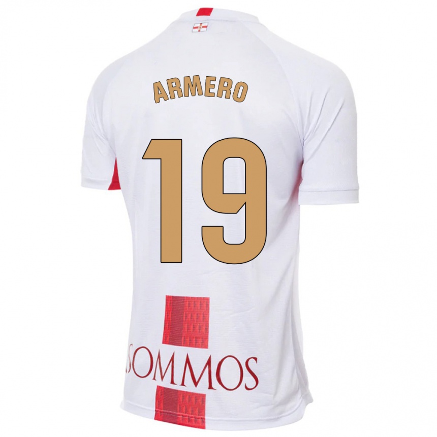 Vyrai Sergi Armero #19 Baltas Išvykos Marškinėliai 2023/24 T-Shirt