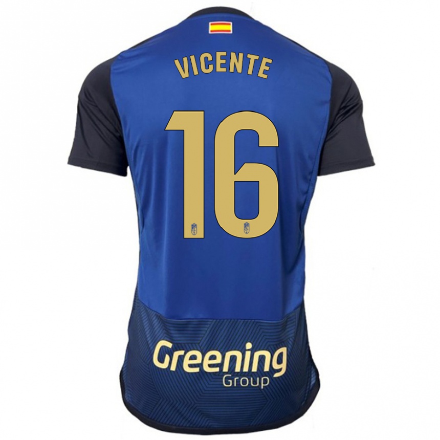 Vyrai Nerea Vicente #16 Karinis Jūrų Laivynas Išvykos Marškinėliai 2023/24 T-Shirt