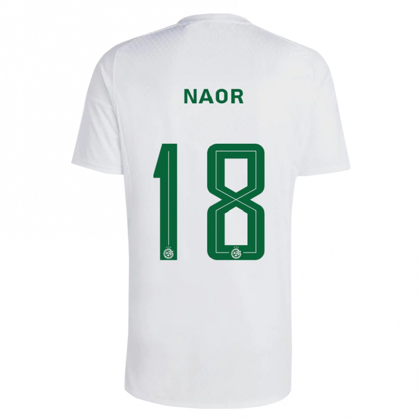 Vyrai Goni Naor #18 Žalia Mėlyna Išvykos Marškinėliai 2023/24 T-Shirt