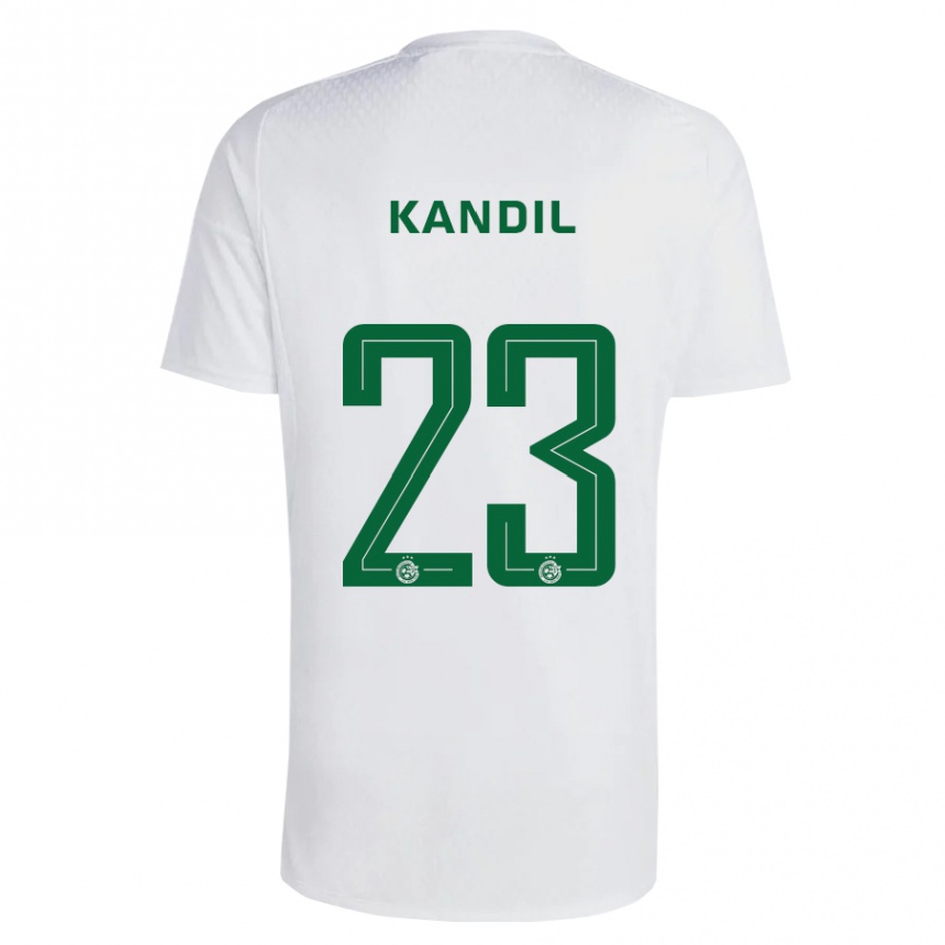 Vyrai Maor Kandil #23 Žalia Mėlyna Išvykos Marškinėliai 2023/24 T-Shirt