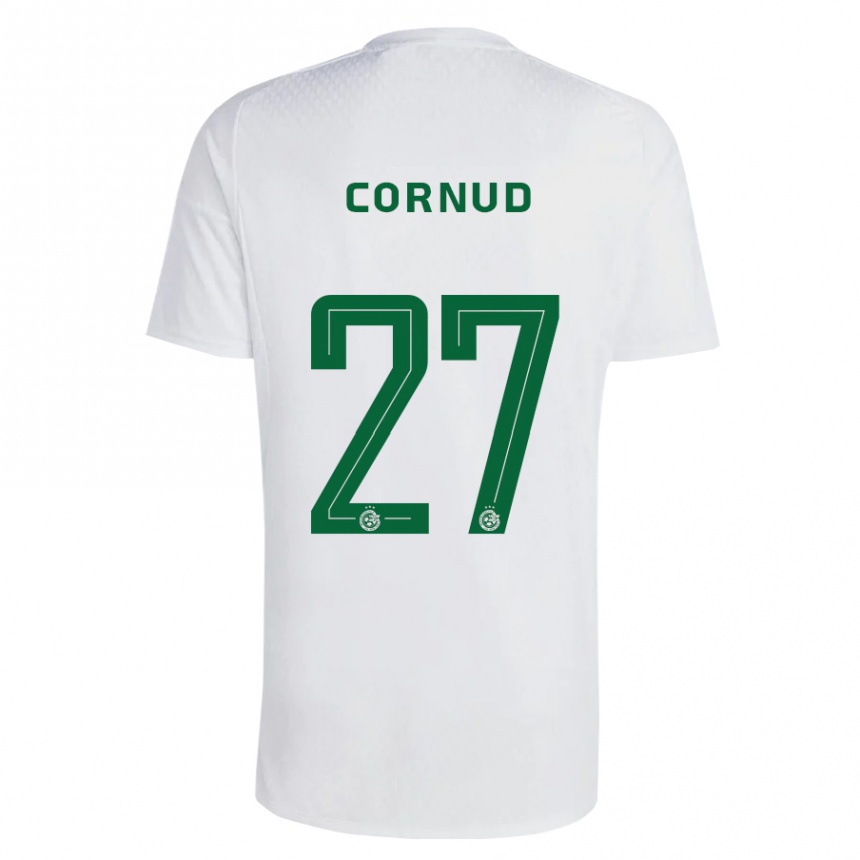 Vyrai Pierre Cornud #27 Žalia Mėlyna Išvykos Marškinėliai 2023/24 T-Shirt