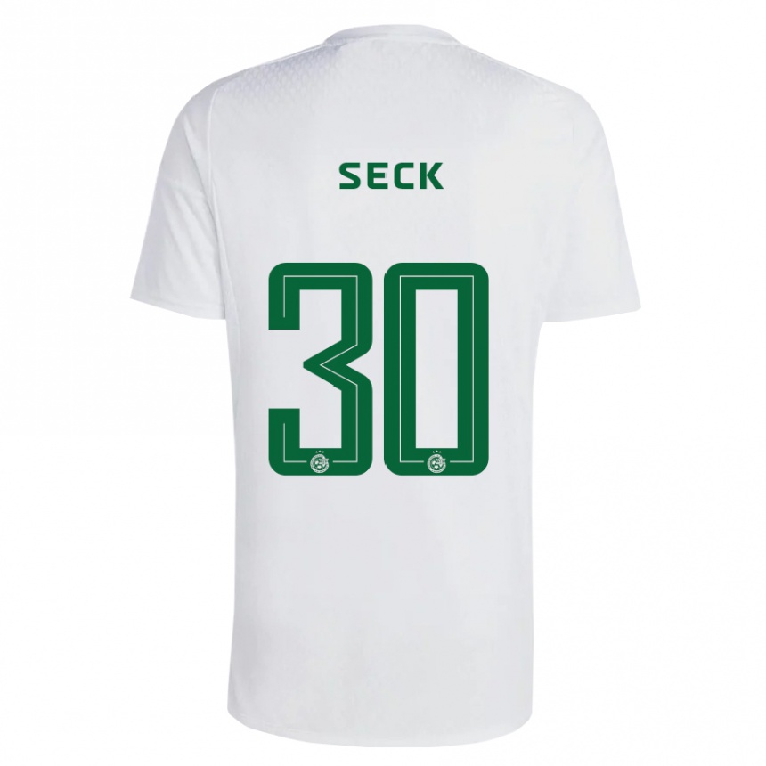 Vyrai Abdoulaye Seck #30 Žalia Mėlyna Išvykos Marškinėliai 2023/24 T-Shirt