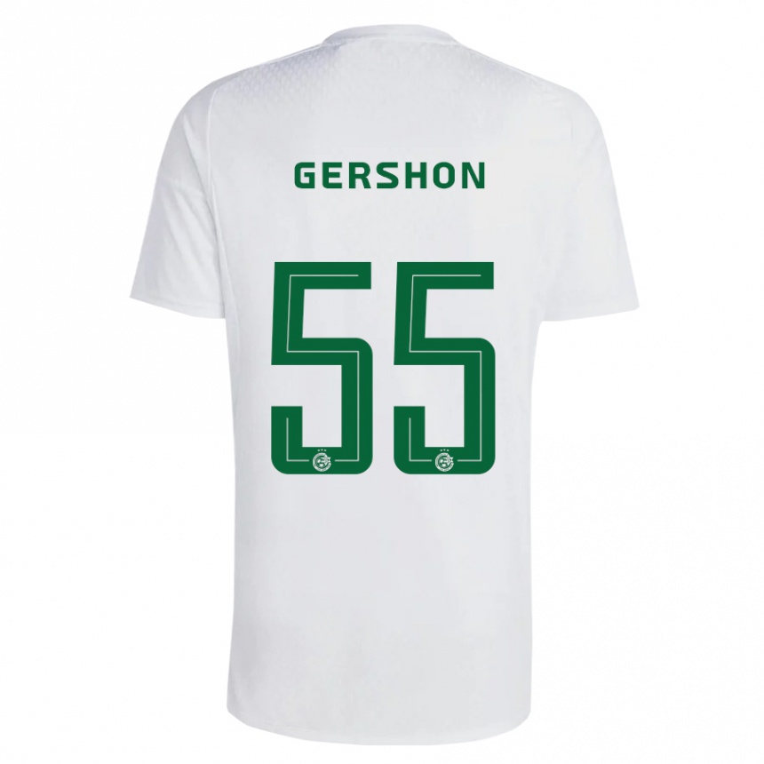 Vyrai Rami Gershon #55 Žalia Mėlyna Išvykos Marškinėliai 2023/24 T-Shirt