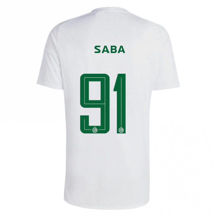 Vyrai Dia Saba #91 Žalia Mėlyna Išvykos Marškinėliai 2023/24 T-Shirt
