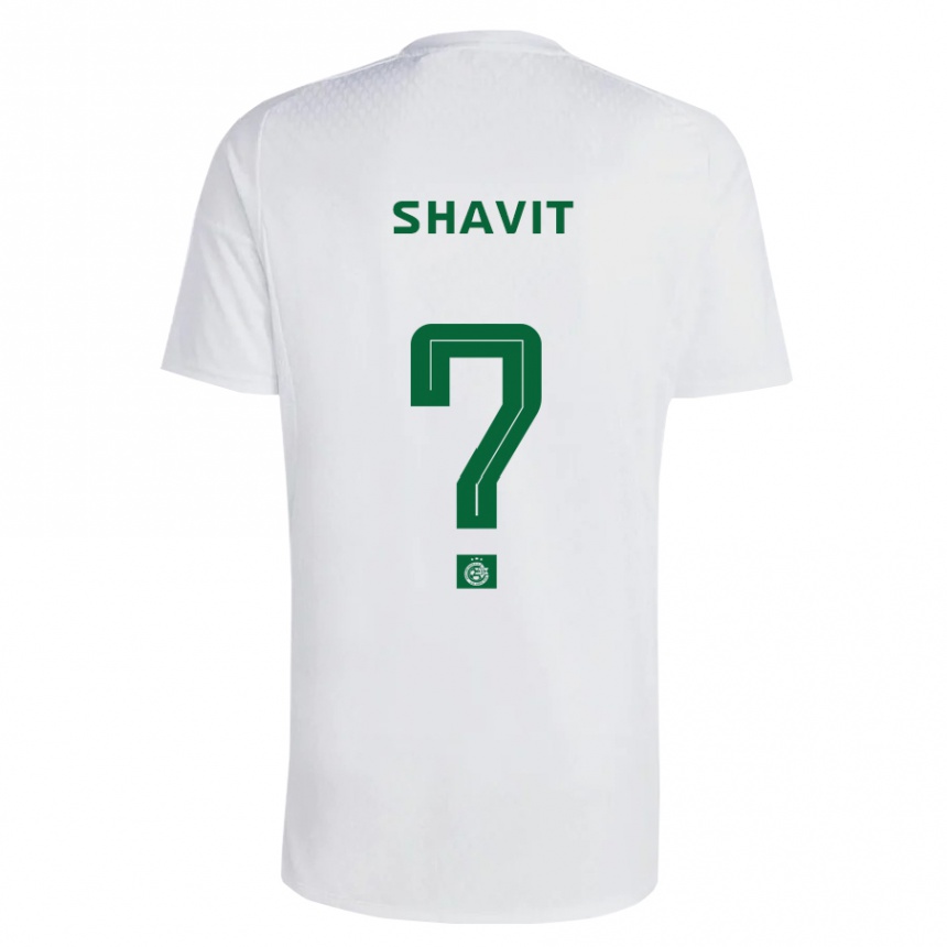 Vyrai Noam Shavit #0 Žalia Mėlyna Išvykos Marškinėliai 2023/24 T-Shirt
