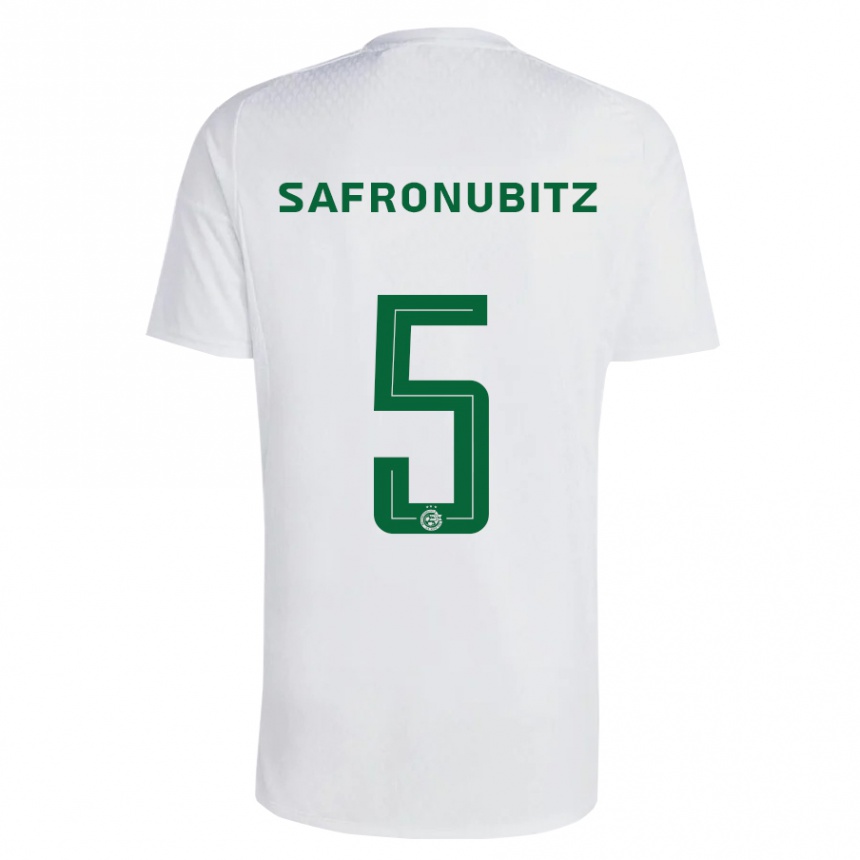 Vyrai Dan Safronubitz #5 Žalia Mėlyna Išvykos Marškinėliai 2023/24 T-Shirt