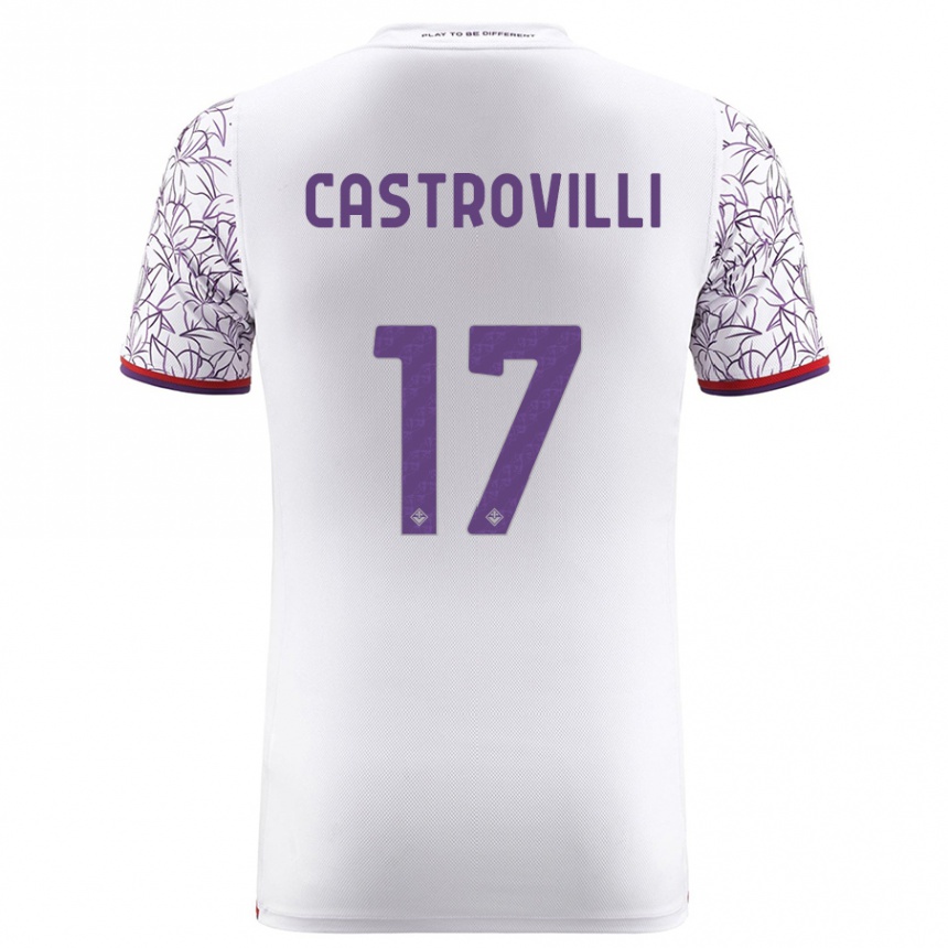 Vyrai Gaetano Castrovilli #17 Baltas Išvykos Marškinėliai 2023/24 T-Shirt