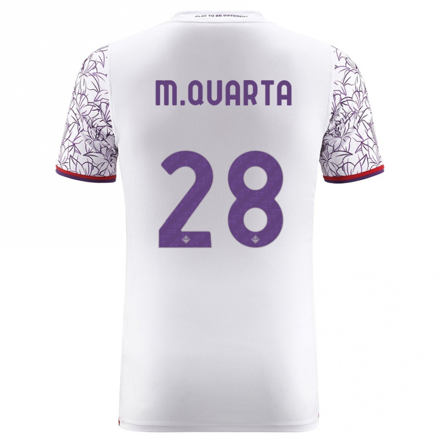 Vyrai Lucas Martínez Quarta #28 Baltas Išvykos Marškinėliai 2023/24 T-Shirt