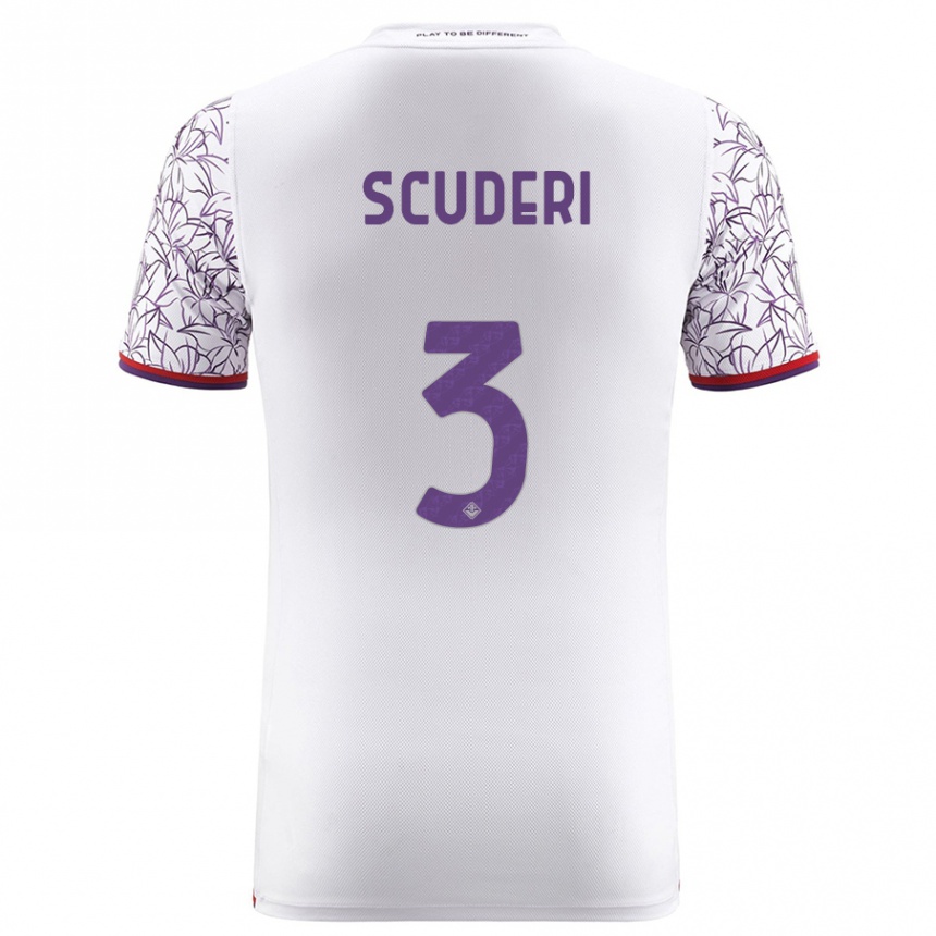 Vyrai Giulio Scuderi #3 Baltas Išvykos Marškinėliai 2023/24 T-Shirt