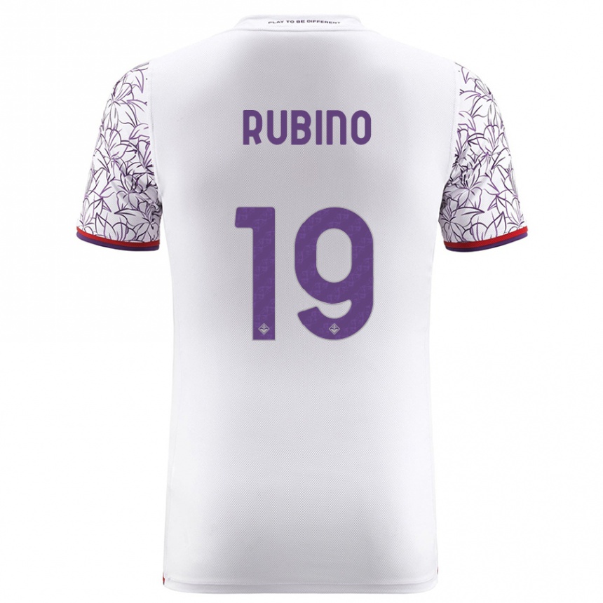 Vyrai Tommaso Rubino #19 Baltas Išvykos Marškinėliai 2023/24 T-Shirt