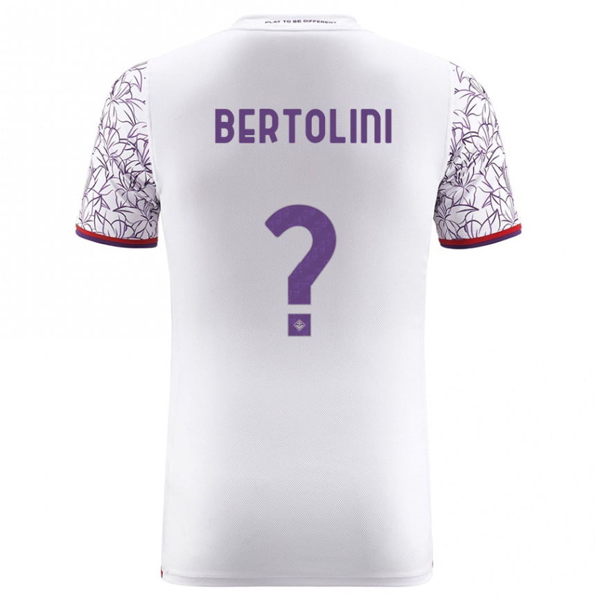 Vyrai Gabriele Bertolini #0 Baltas Išvykos Marškinėliai 2023/24 T-Shirt