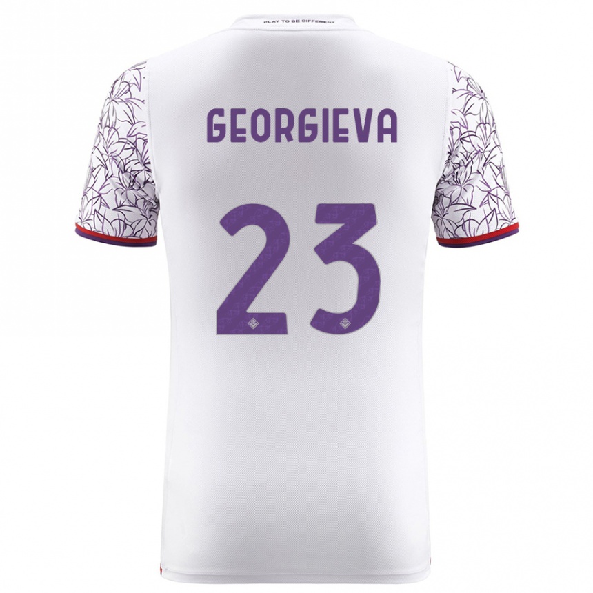 Vyrai Marina Georgieva #23 Baltas Išvykos Marškinėliai 2023/24 T-Shirt