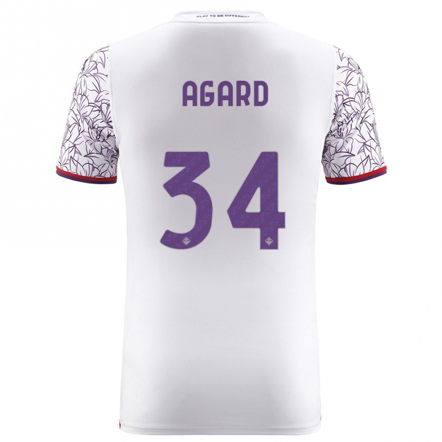 Vyrai Laura Agard #34 Baltas Išvykos Marškinėliai 2023/24 T-Shirt