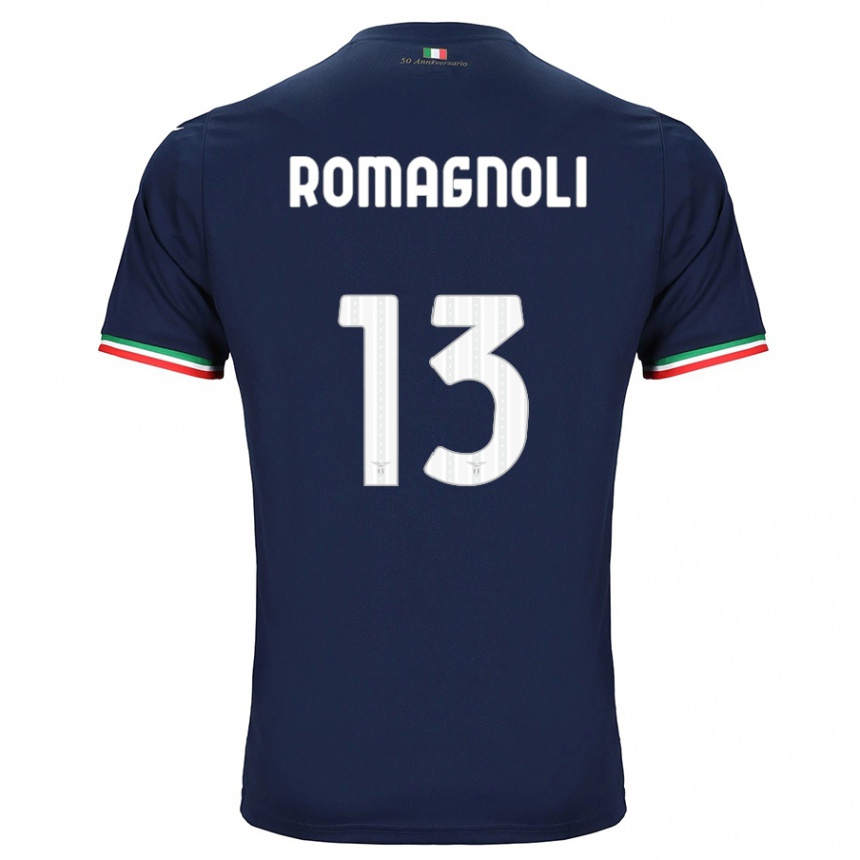 Vyrai Alessio Romagnoli #13 Karinis Jūrų Laivynas Išvykos Marškinėliai 2023/24 T-Shirt