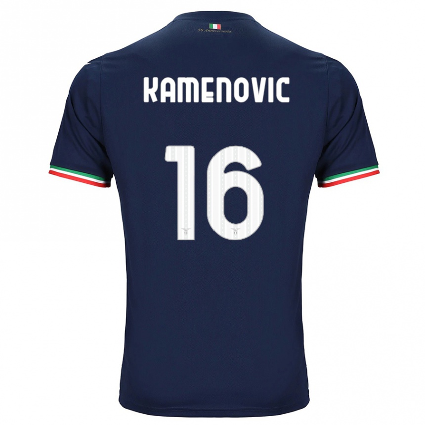 Vyrai Dimitrije Kamenović #16 Karinis Jūrų Laivynas Išvykos Marškinėliai 2023/24 T-Shirt