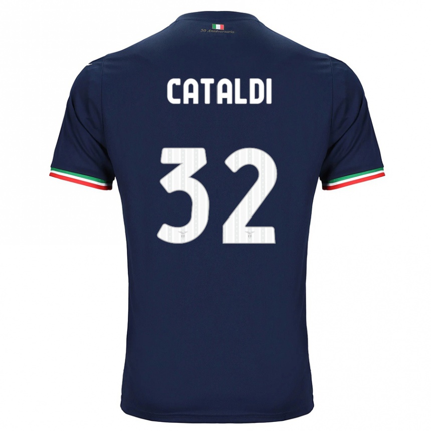 Vyrai Danilo Cataldi #32 Karinis Jūrų Laivynas Išvykos Marškinėliai 2023/24 T-Shirt