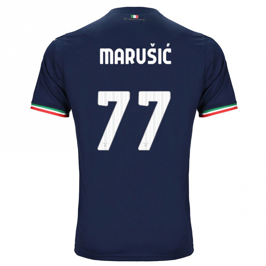 Vyrai Adam Marusic #77 Karinis Jūrų Laivynas Išvykos Marškinėliai 2023/24 T-Shirt