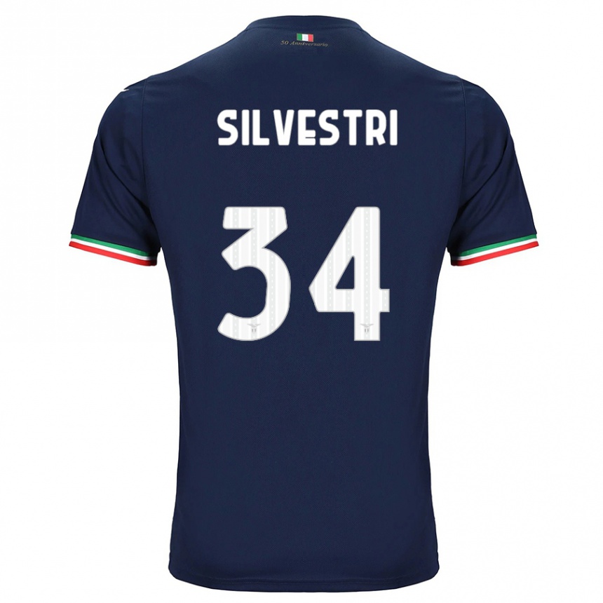 Vyrai Thomas Silvestri #34 Karinis Jūrų Laivynas Išvykos Marškinėliai 2023/24 T-Shirt