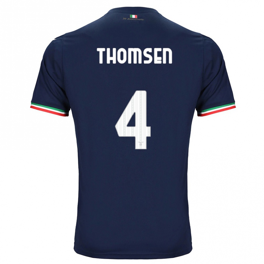 Vyrai Maria Møller Thomsen #4 Karinis Jūrų Laivynas Išvykos Marškinėliai 2023/24 T-Shirt