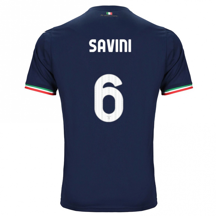 Vyrai Federica Savini #6 Karinis Jūrų Laivynas Išvykos Marškinėliai 2023/24 T-Shirt