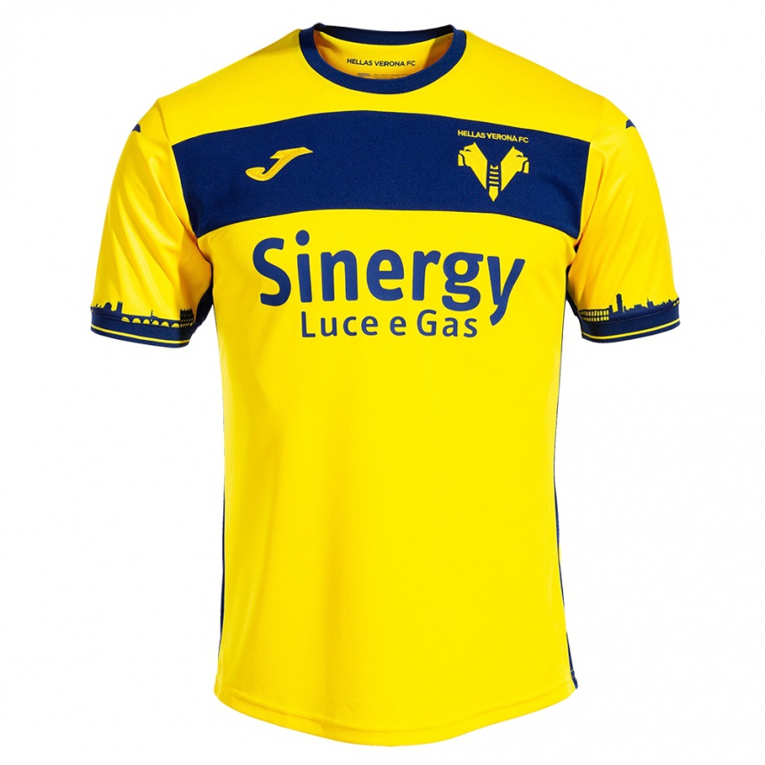 Vyrai Alessandro Beghini #0 Geltona Išvykos Marškinėliai 2023/24 T-Shirt