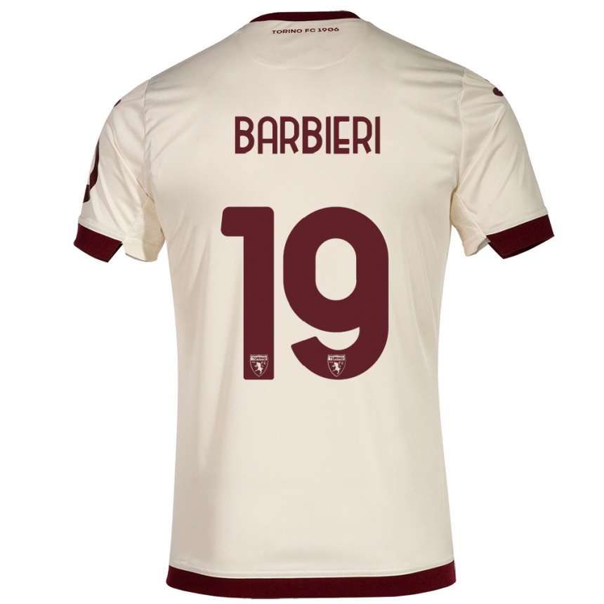 Vyrai Raffaella Barbieri #19 Šampanas Išvykos Marškinėliai 2023/24 T-Shirt