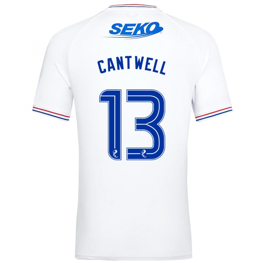 Vyrai Todd Cantwell #13 Baltas Išvykos Marškinėliai 2023/24 T-Shirt