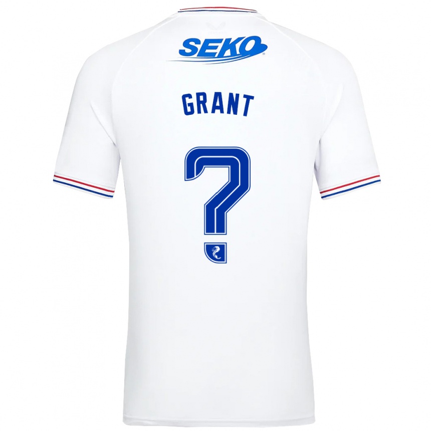 Vyrai Leyton Grant #0 Baltas Išvykos Marškinėliai 2023/24 T-Shirt