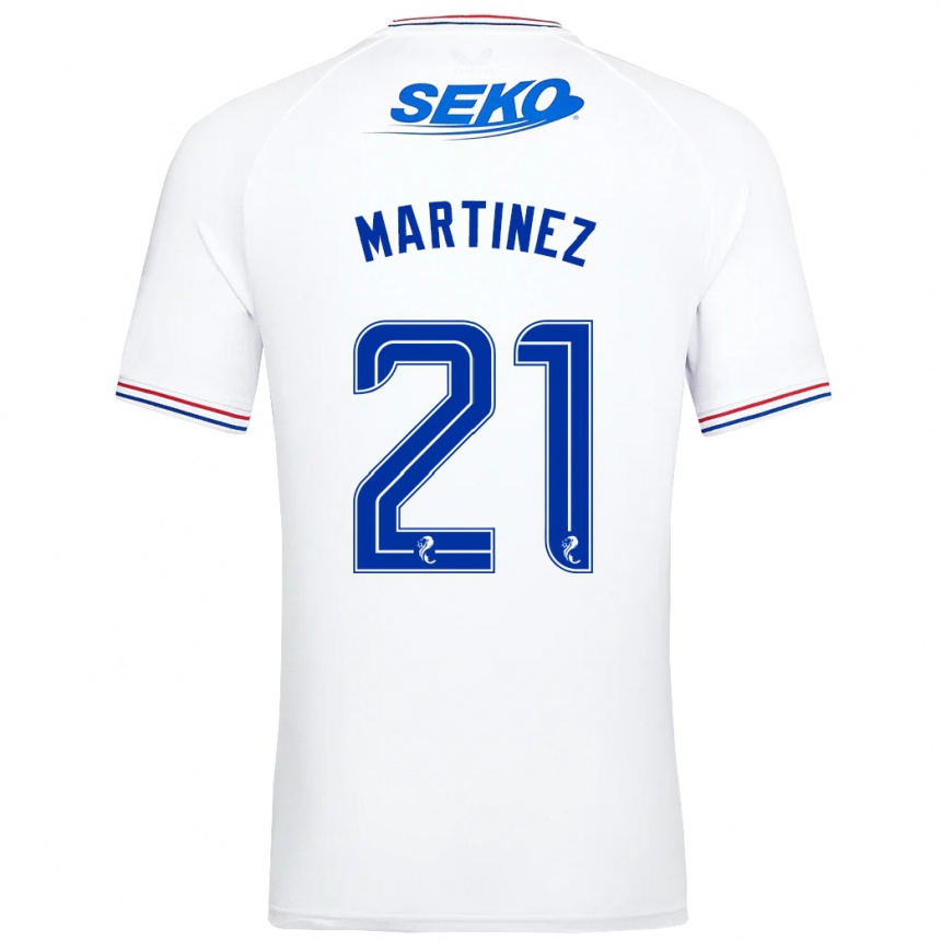 Vyrai Lisa Martinez #21 Baltas Išvykos Marškinėliai 2023/24 T-Shirt