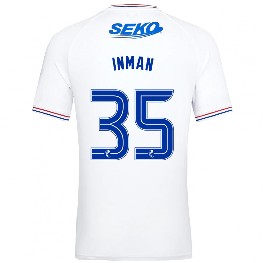 Vyrai Lucy Inman #35 Baltas Išvykos Marškinėliai 2023/24 T-Shirt