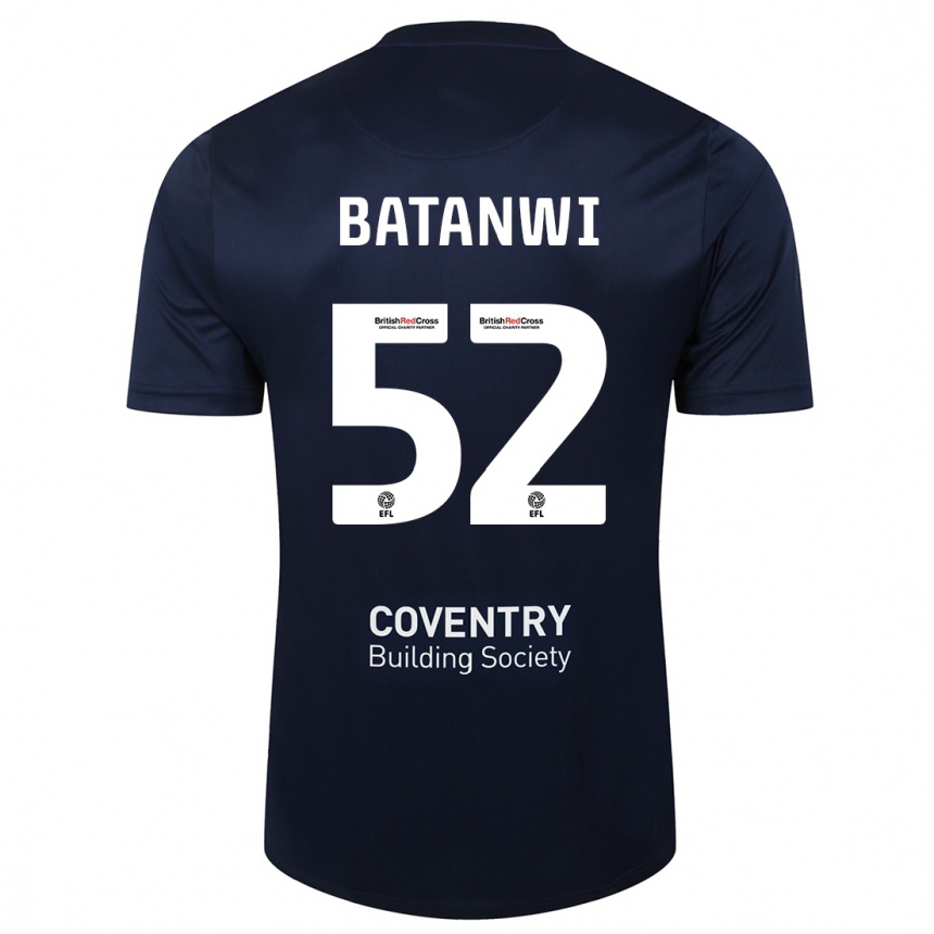 Vyrai Tristen Batanwi #52 Raudonasis Laivynas Išvykos Marškinėliai 2023/24 T-Shirt