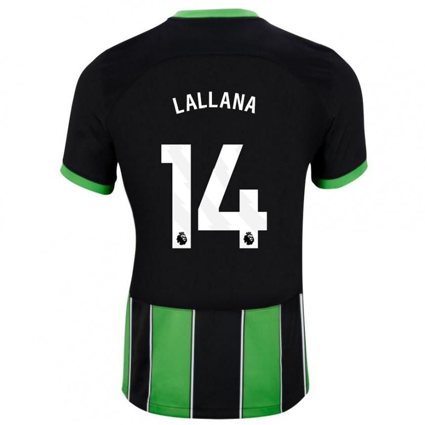 Vyrai Adam Lallana #14 Juoda Žalia Išvykos Marškinėliai 2023/24 T-Shirt