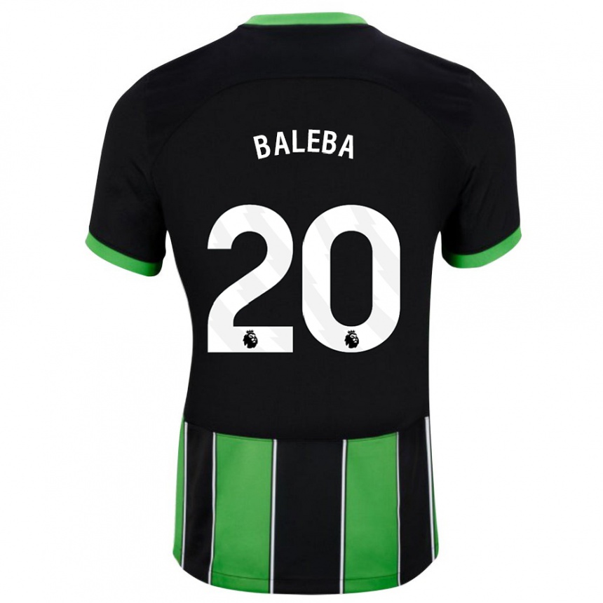 Vyrai Carlos Baleba #20 Juoda Žalia Išvykos Marškinėliai 2023/24 T-Shirt