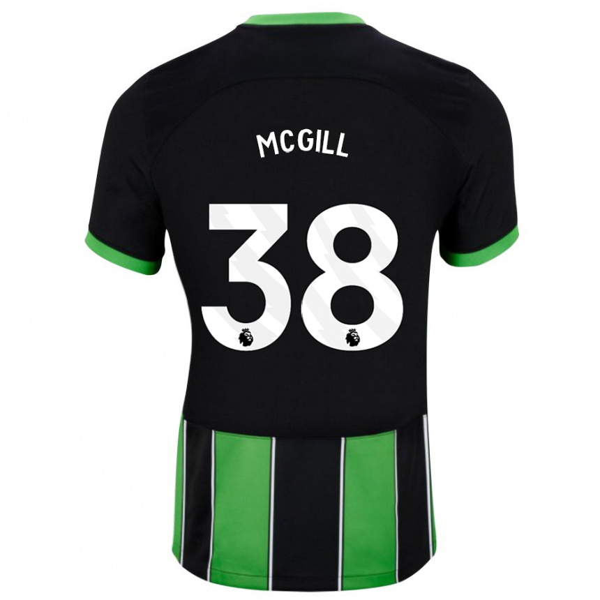 Vyrai Tom Mcgill #38 Juoda Žalia Išvykos Marškinėliai 2023/24 T-Shirt