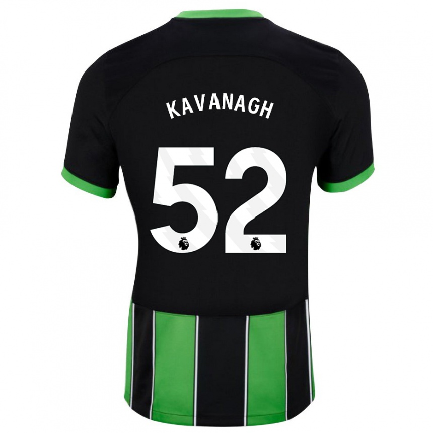 Vyrai Leigh Kavanagh #52 Juoda Žalia Išvykos Marškinėliai 2023/24 T-Shirt