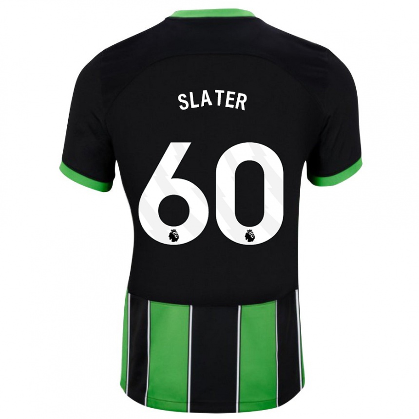 Vyrai Jacob Slater #60 Juoda Žalia Išvykos Marškinėliai 2023/24 T-Shirt