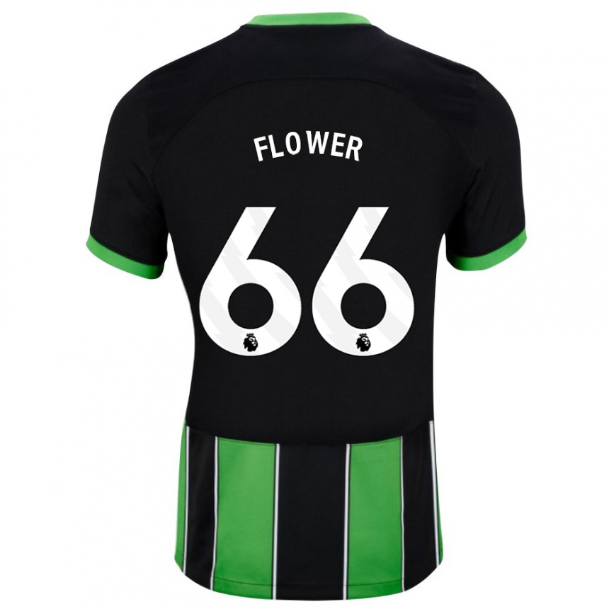Vyrai Louis Flower #66 Juoda Žalia Išvykos Marškinėliai 2023/24 T-Shirt
