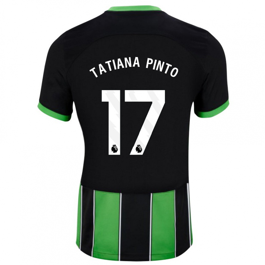 Vyrai Tatiana Vanessa Ferreira Pinto #17 Juoda Žalia Išvykos Marškinėliai 2023/24 T-Shirt