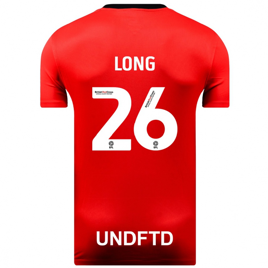 Vyrai Kevin Long #26 Raudona Išvykos Marškinėliai 2023/24 T-Shirt